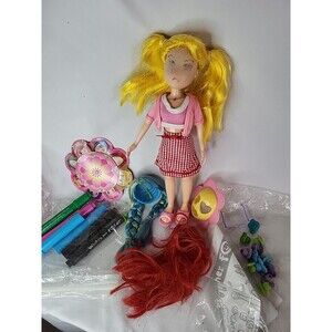 Whats Her Face Doll Mattel 2000 Vtg 3 Wigs Stamps Glasses Instructions Good Used